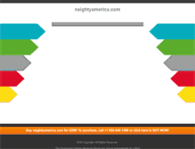 Tablet Screenshot of naightyamerica.com